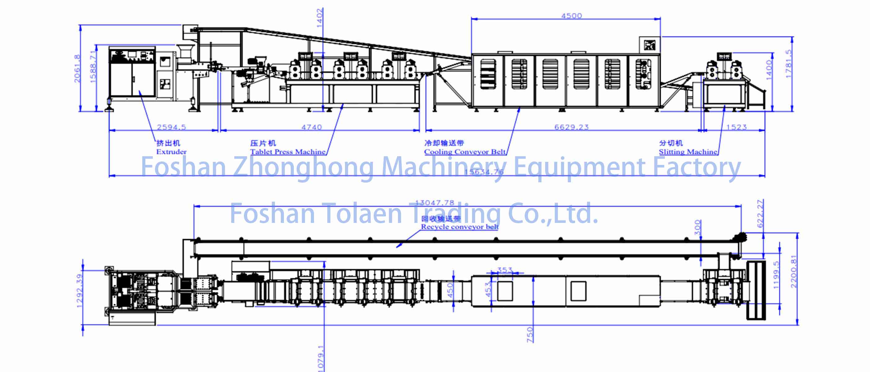 five sticks chewing gum production line